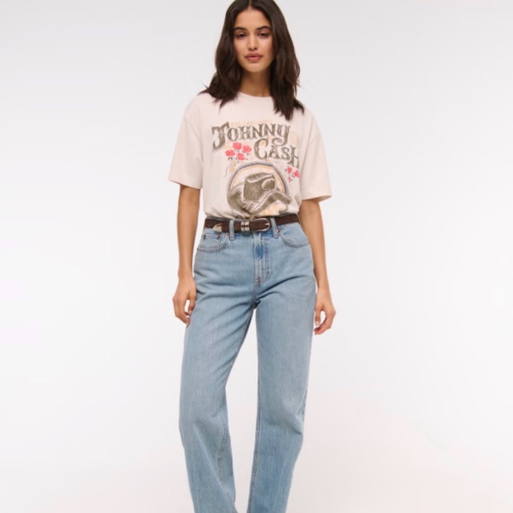 Abercrombie & Fitch Light Blue Straight Leg Jeans